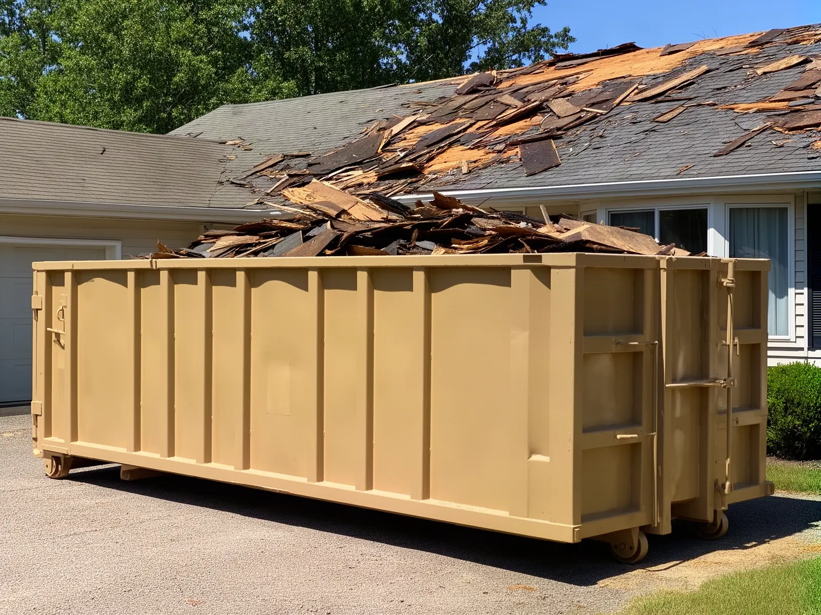 Roll-off dumpster from Williamson Sisters Dumpster Rental in Amarillo, TX